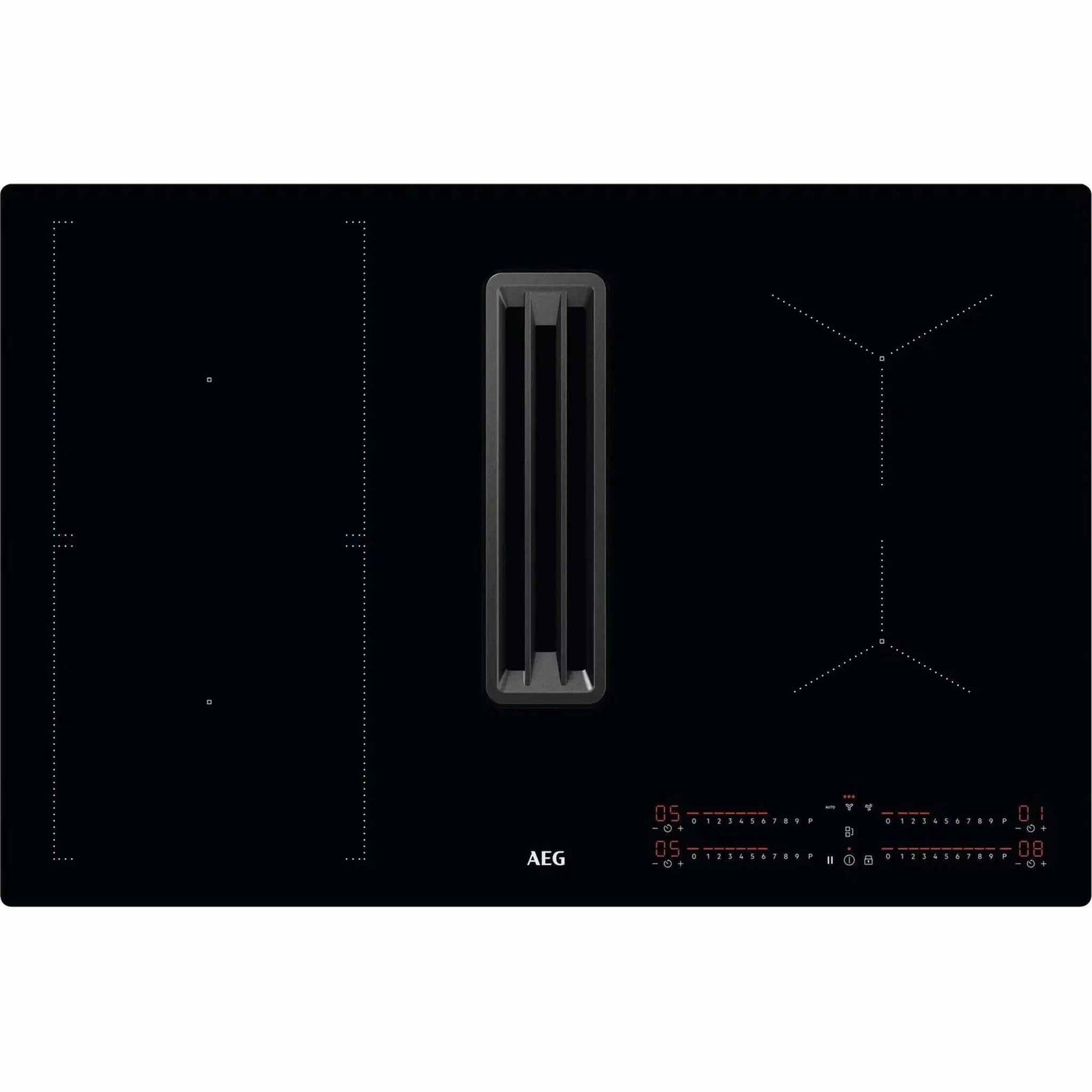AEG CDE84543CB - Inductie kookplaat - Ingebouwde afzuiging