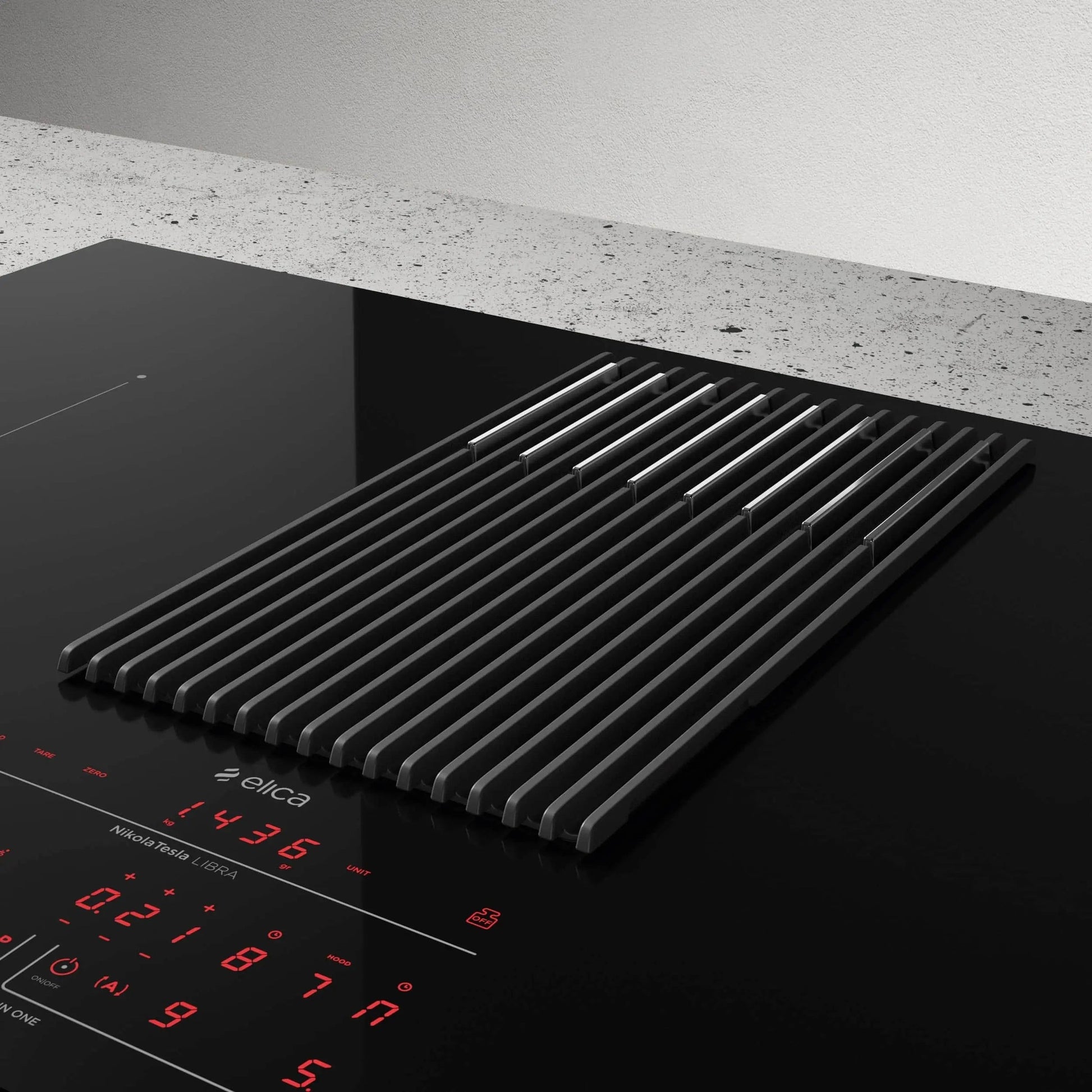 Elica LIBRA BL/F/83 - Inductie kookplaat - Ingebouwde afzuiging