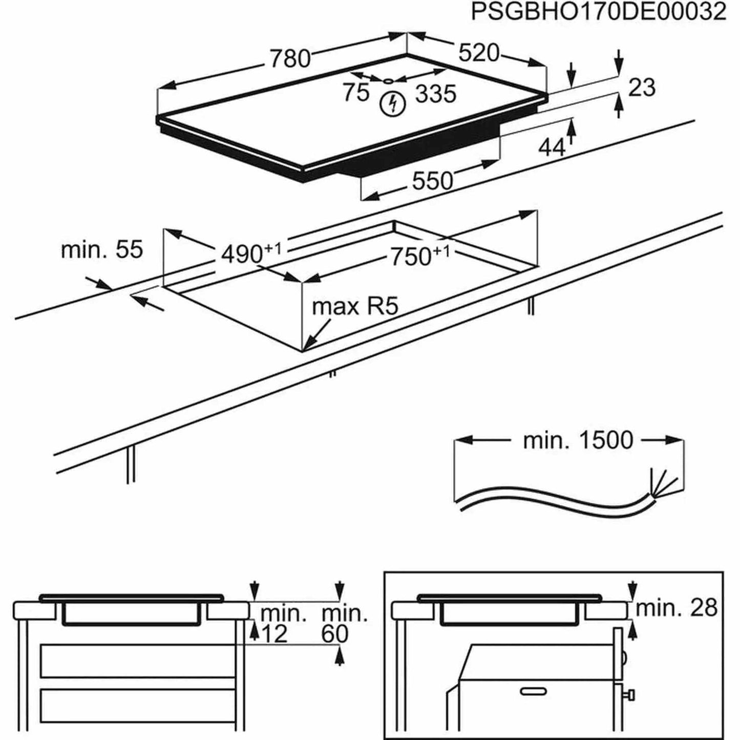 AEG IKE84445FB - Inductie kookplaat