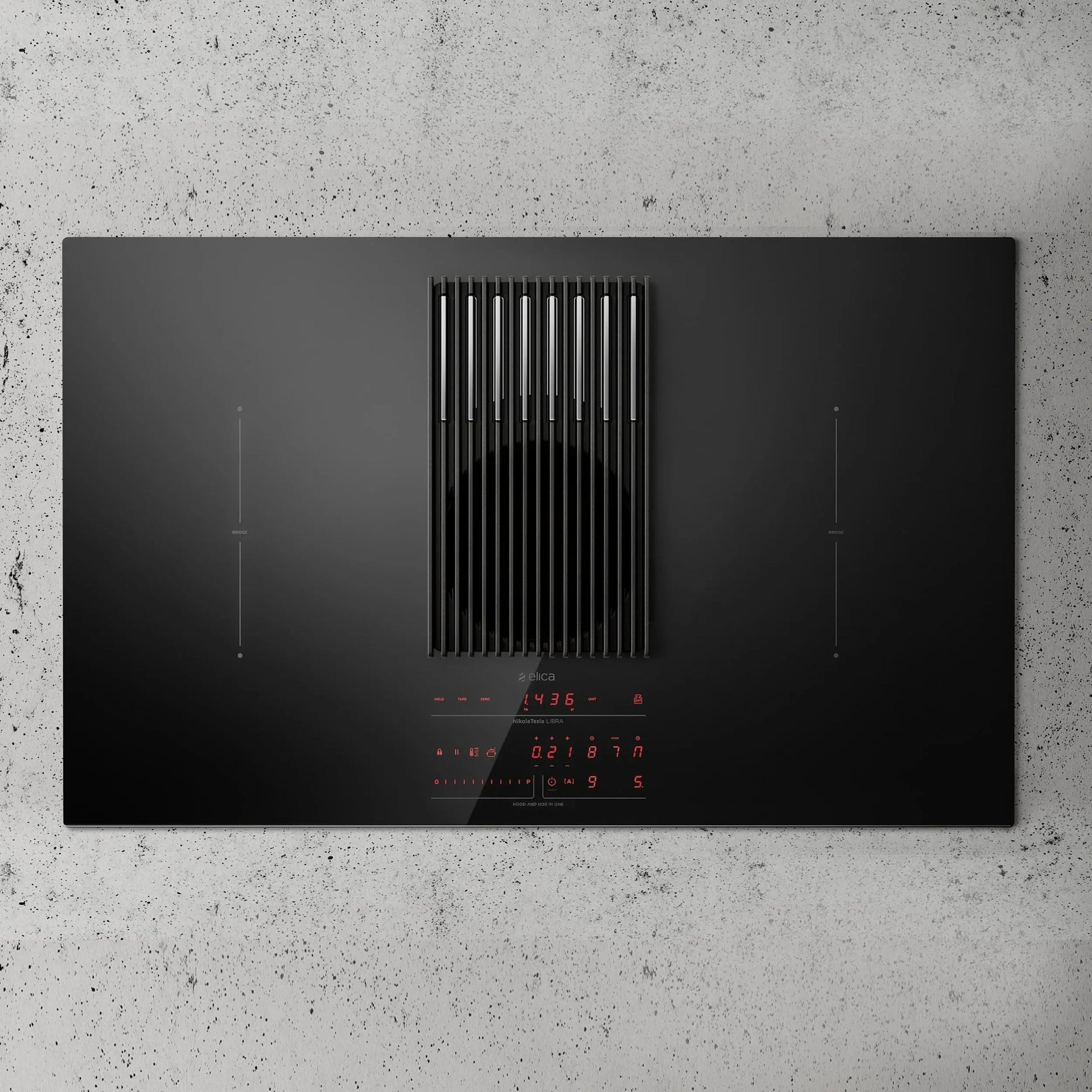 Elica LIBRA BL/F/83 - Inductie kookplaat - Ingebouwde afzuiging