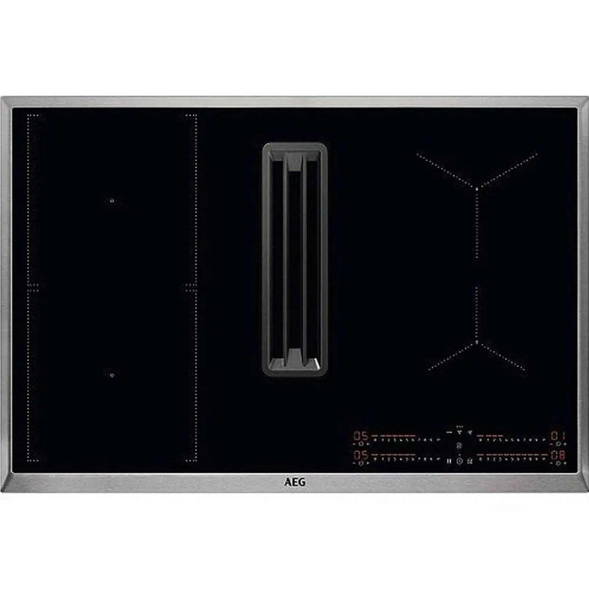 AEG CCE84543XB - Inductie kookplaat - Ingebouwde afzuiging