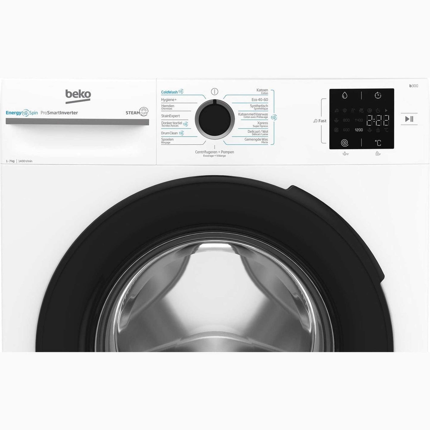 Beko BM3WFU3741W - Wasmachine