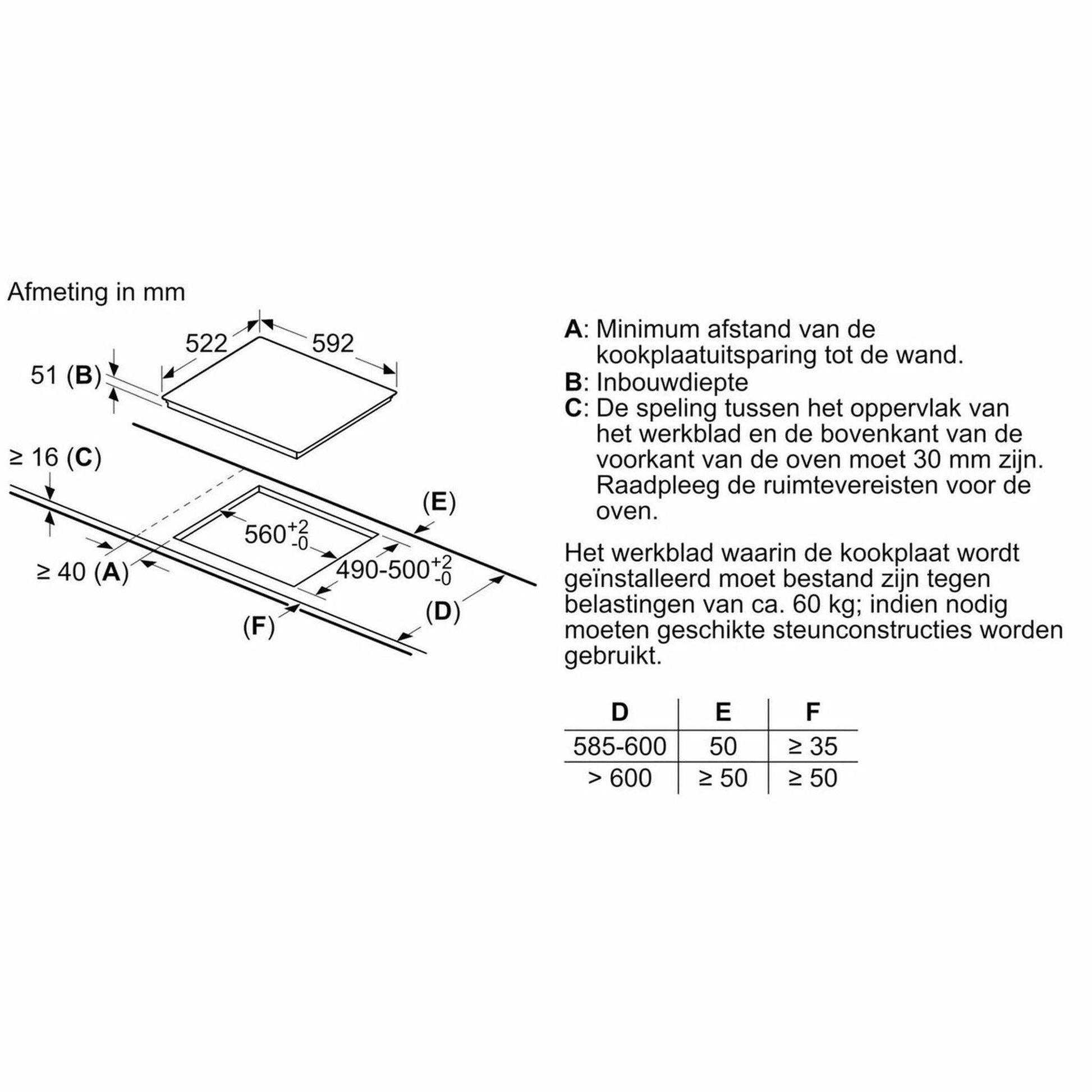Bosch PUE611BB5E - Inductie kookplaat