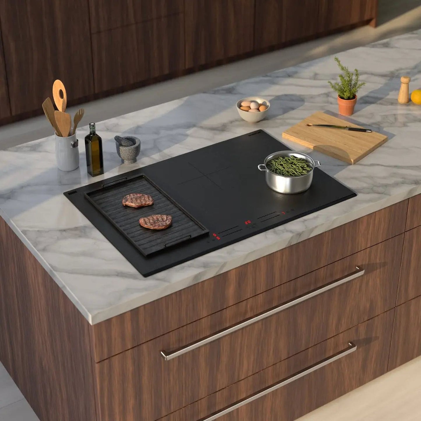 Inventum IKI7735MAT - Inductie kookplaat